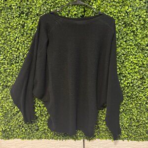 black sweater